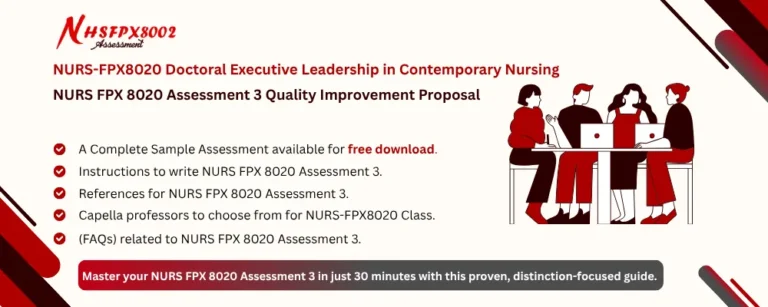 NURS FPX 8020 Assessment 3 Quality Improvement Proposal